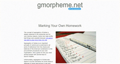 Desktop Screenshot of gmorpheme.net